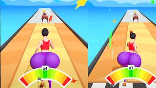 Twerk Race game video |Twerk level 2|Best player cartoon