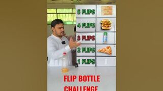 Flip Bottle Get food #challenge #food #foodie #youtubeshorts #ytshorts