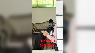 Flip Bottle Get food #challenge #food #foodie #youtubeshorts #ytshorts