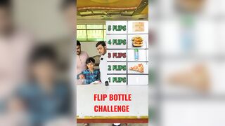 Flip Bottle Get food #challenge #food #foodie #youtubeshorts #ytshorts