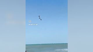 The #airforcethunderbirds were AMAZING today at the Cocoa Beach Air Show! Have you ever see them?