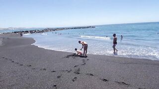 Tenerife 2023 Walk beach | hot day 【4K UHD】