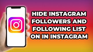 How to Hide Instagram Followers and Following List on In Instagram (2023) Tutorial