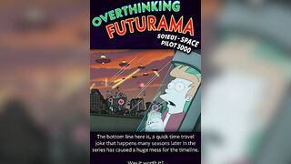 Futurama's MASSIVE time-travel paradox (Season 1, Episode 1, Space Pilot 3000) #shorts