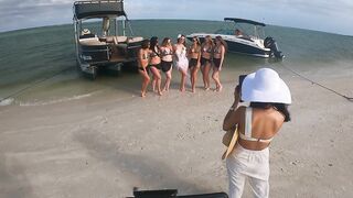 Bachelorette Party Boat Shoot @ Honeymoon Island FL. with Models, Influencers, & Entrepreneurs!