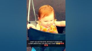 She’s Pretty Much A Celebrity At This Point ????????❤️❤️❤️ #redhead #viral #greeneyes #beautifulbaby