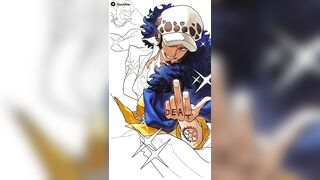 coloring Trafalgar D. Water law #onepiece #trafalgardlaw #trafalgarlaw #games #anime