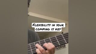 Do you keep your comping fluid and flexible with small three and four more chords? #fingerstyle