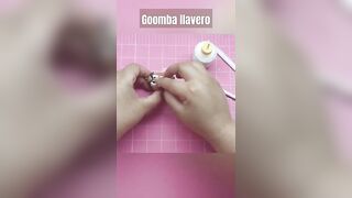 Tutorial express. llavero de Goomba Mario World. Pasta flexible o Porcelana Fría.