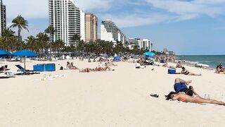 ???????? Nice day at Miami beach walk | beach walk 4K????