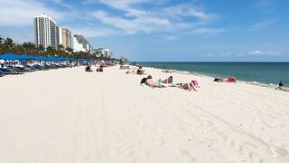 ???????? Nice day at Miami beach walk | beach walk 4K????