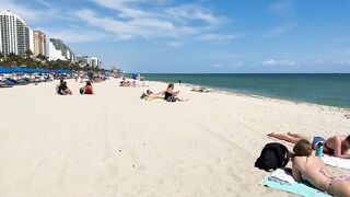 ???????? Nice day at Miami beach walk | beach walk 4K????