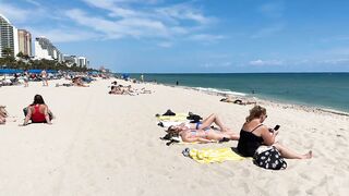 ???????? Nice day at Miami beach walk | beach walk 4K????