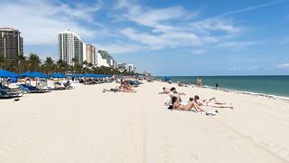 ???????? Nice day at Miami beach walk | beach walk 4K????