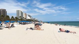 ???????? Nice day at Miami beach walk | beach walk 4K????