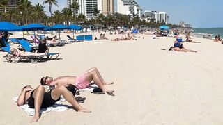 ???????? Nice day at Miami beach walk | beach walk 4K????