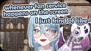 Does Elira care about Fan Service in Anime?