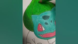 Drawing Bulbasaur #shorts #pokemon #animedrawing #bulbasaur #anime