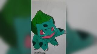 Drawing Bulbasaur #shorts #pokemon #animedrawing #bulbasaur #anime