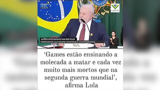 Lula está tirando a responsabilidade dos criminosos e botando nos GAMES (Aumento de impostos vindo)