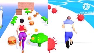 Twerk 3D Race Vs DNA Run - All Levels Gameplay walkthrough (IOS,Android)