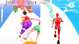 Twerk 3D Race Vs DNA Run - All Levels Gameplay walkthrough (IOS,Android)