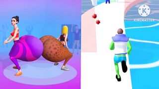 Twerk 3D Race Vs DNA Run - All Levels Gameplay walkthrough (IOS,Android)