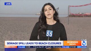 Large sewage spill closes beaches in Long Beach