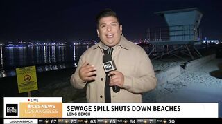 Downey sewage spill prompts beach closures in Long Beach