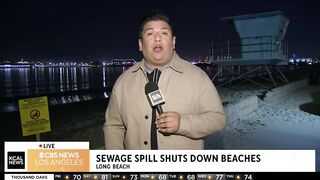 Downey sewage spill prompts beach closures in Long Beach