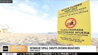 Downey sewage spill prompts beach closures in Long Beach