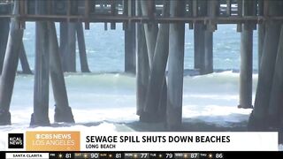 Downey sewage spill prompts beach closures in Long Beach