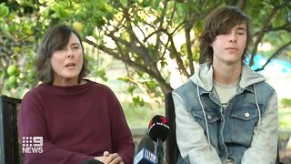 Mum and son recount plane crash into ocean at WA beach | 9 News Australia