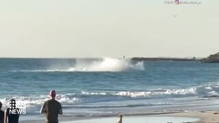 Mum and son recount plane crash into ocean at WA beach | 9 News Australia