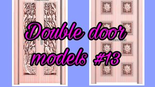 Wooden double door models #13 #teak wood main door design #door design ideas #latest front door