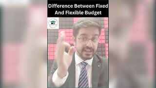 Difference Between Fixed And Flexible Budget | CA Inter Costing #shorts #costingcommando