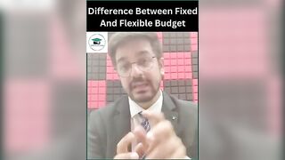 Difference Between Fixed And Flexible Budget | CA Inter Costing #shorts #costingcommando