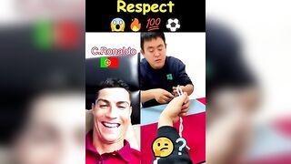 Cristiano Ronaldo React ???? #shorts #football #soccer #ronaldo #messi #neymar #respect #tiktok