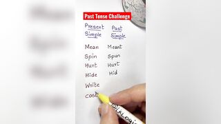 Past Tense Challenge !!