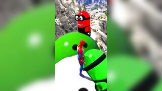 GTA 5 Epic Ragdolls/Spiderman Funny Compilation #347 (GTA5, Euphoria Physics, Funny Moments) #shorts