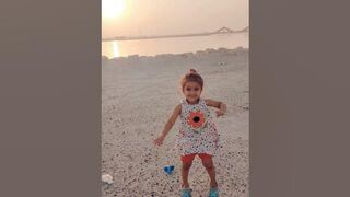 Nidhi at Manama beach Bahrain #shorts #adorablenidhi