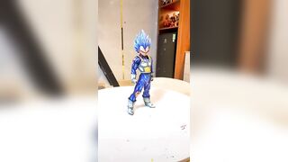 2D VEGETA BLUE #figure #dragonball #dragonballz #dragonballsuper #dbz #anime #vegeta #vegetablue