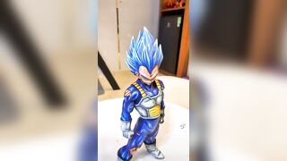 2D VEGETA BLUE #figure #dragonball #dragonballz #dragonballsuper #dbz #anime #vegeta #vegetablue