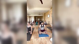 Chanting yoga sutra after Ashtanga led class #ashtanga #mysorestyle #ashtangavinyasa #mysoreyoga