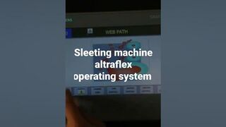 sleeting machine altraflex operating system and tensan control panel system flexible packaging roll