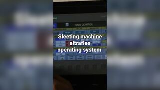 sleeting machine altraflex operating system and tensan control panel system flexible packaging roll