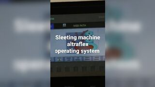 sleeting machine altraflex operating system and tensan control panel system flexible packaging roll