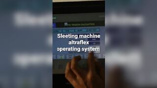 sleeting machine altraflex operating system and tensan control panel system flexible packaging roll