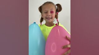 Funny challenge with legs and balloons #shorts TikTok by Anna Kova