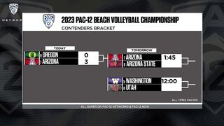 Top seeds cruise through 1st round of 2023 Pac-12 Beach Volleyball Championship | Highlights